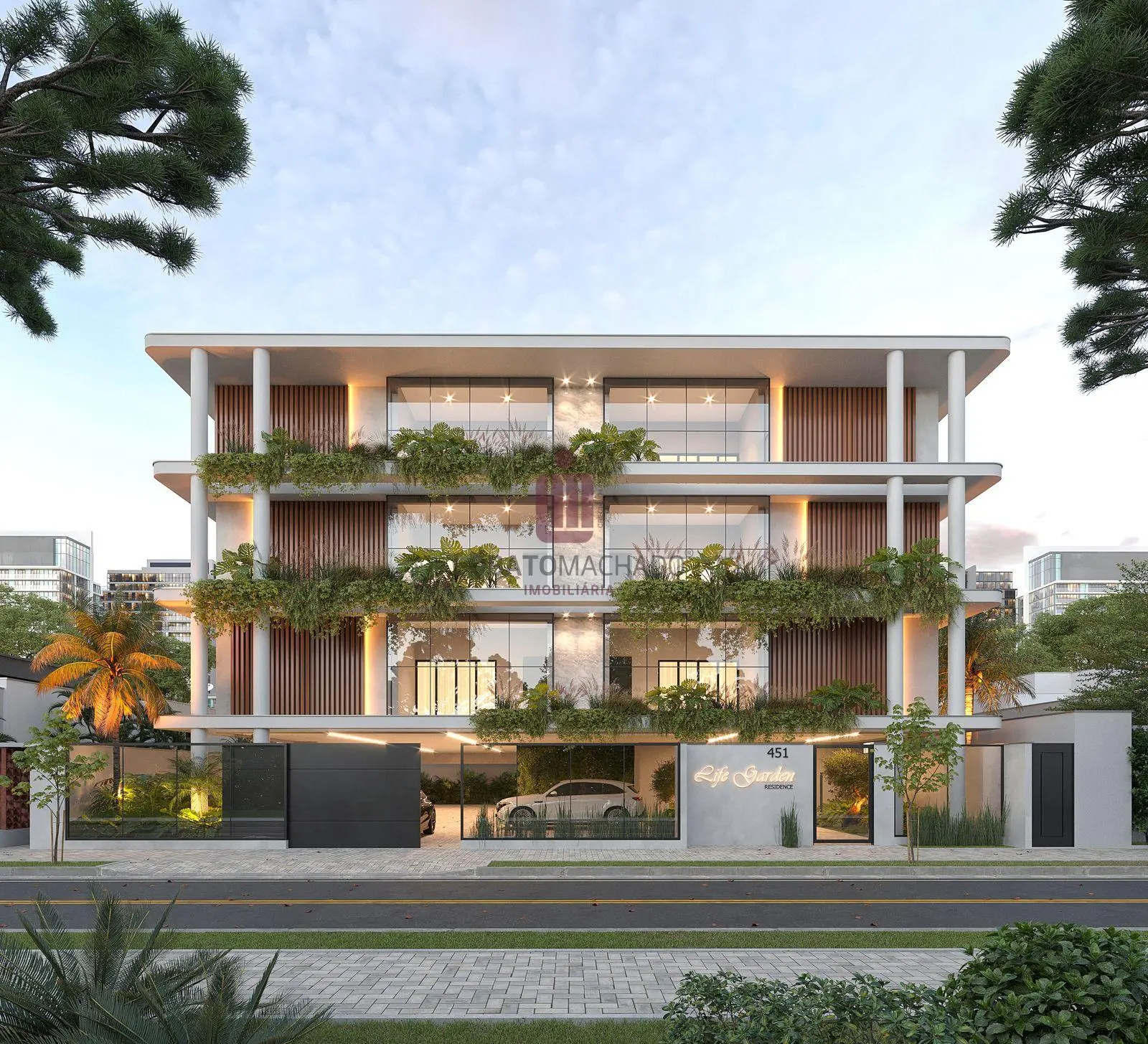 Estacionamento do empreendimento Life residence